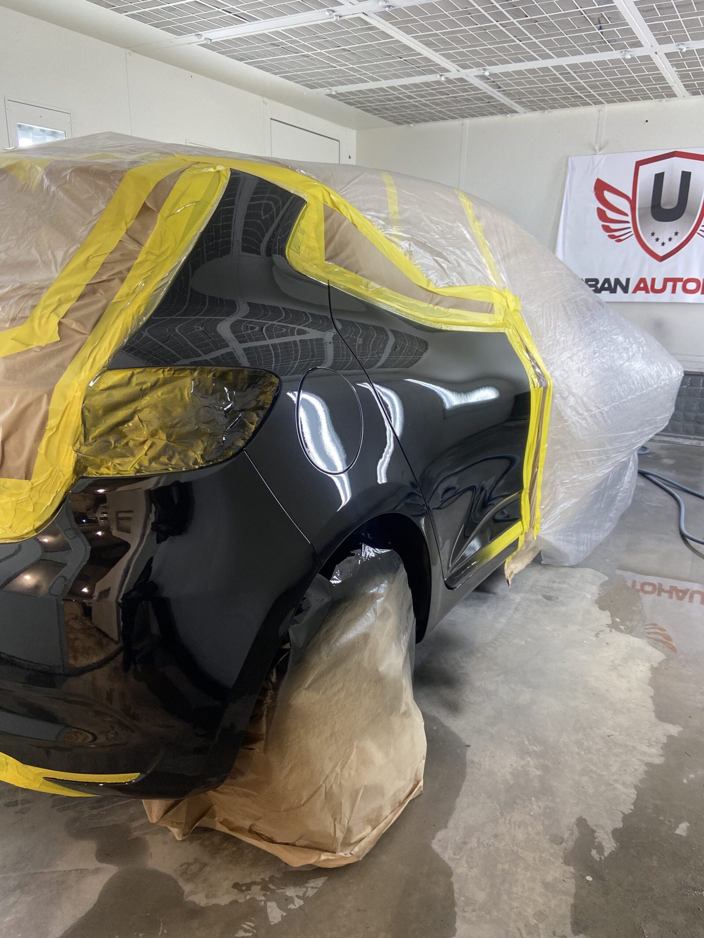Bodywork and respray department at Urban Autohaus West Bromwich
